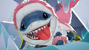 Jeff The Land Shark Christmas Wallpaper