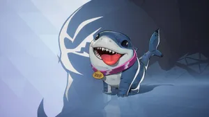 Jeff The Land Shark Cute Character Wallpaper