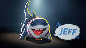 Jeff The Land Shark Cute Character Wallpaper