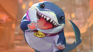 Jeff The Land Shark Cute Character Wallpaper