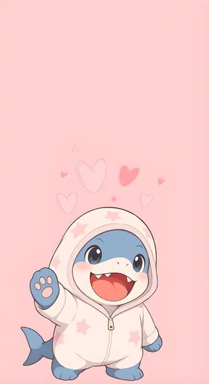 Jeff The Land Shark Cute Hoodie Wallpaper