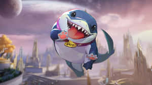 Jeff The Land Shark Flying Wallpaper
