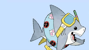 Jeff The Land Shark In Swim Gear Wallpaper