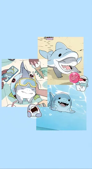 Jeff The Land Shark Summer Fun Wallpaper
