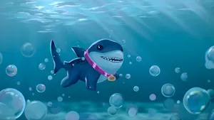 Jeff The Land Shark Underwater Adventure Wallpaper