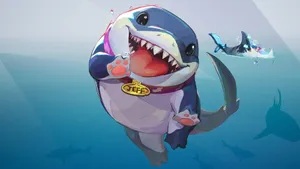 Jeff The Land Shark Underwater Adventure Wallpaper