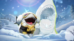 Jeff The Land Shark Winter Adventure Wallpaper