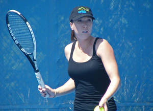 Jelena Janković About To Serve Wallpaper