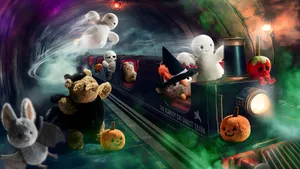 Jellycat Halloween Plush Train Wallpaper