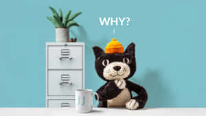 Jellycat Plush Cat Toy Wallpaper