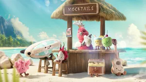 Jellycat Plush Mocktail Party Wallpaper