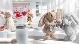 Jellycat Plush Toys Display Wallpaper