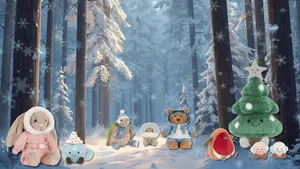 Jellycat Winter Plush Collection Wallpaper