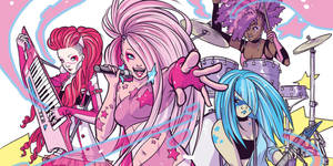 Jem Band With Musical Instruments Wallpaper