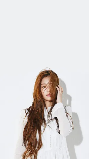 Jennie Kim Dauntless Pose Wallpaper