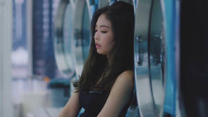 Jennie Kim Laundromat Shot Solo Mv Wallpaper