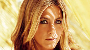 Jennifer Aniston Sunny Field Close-up Wallpaper