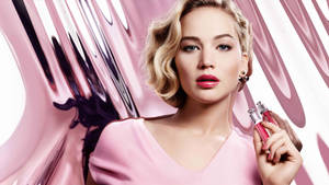 Jennifer Lawrence Baby Pink Wallpaper