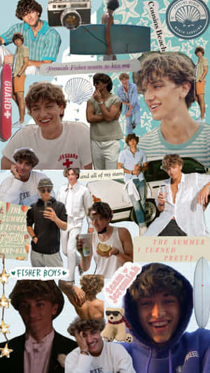 Jeremiah Fisher Summer Aesthetic Collage Wallpaper