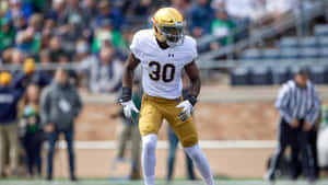 Jeremiah Owusu Koramoah Notre Dame Football Action Wallpaper