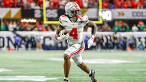 Jeremiah Smith Football Action Wallpaper