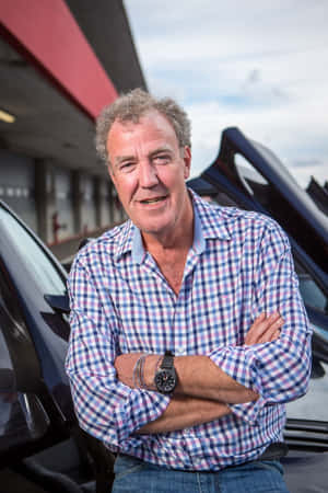 Jeremy Clarkson Taking A Stroll Through A City Wallpaper