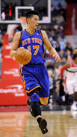 Jeremy Lin Blue And Orange Wallpaper