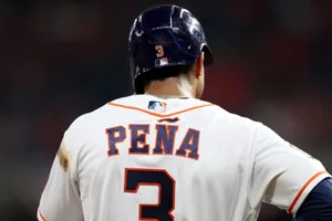 Jeremy Pena Baseball Player Back View Wallpaper