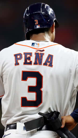 Jeremy Pena Baseball Player Number3 Jersey Wallpaper