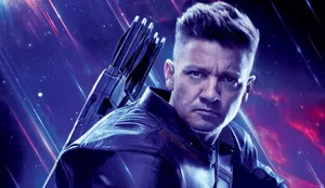 Jeremy Renner Under The Starry Night Wallpaper