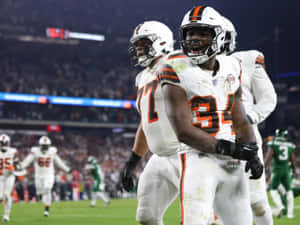 Jerome Ford Celebration On Field Wallpaper