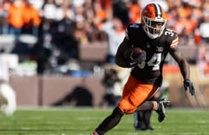 Jerome Ford Cleveland Browns Running Action Wallpaper