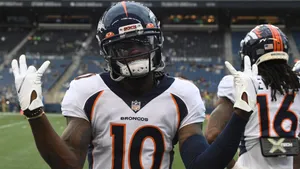 Jerry Jeudy Denver Broncos Celebration Wallpaper