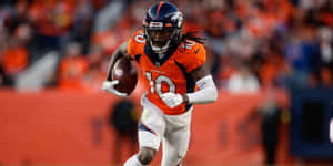 Jerry Jeudy Denver Broncos Game Action Wallpaper