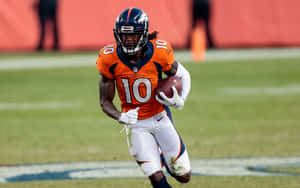 Jerry Jeudy Denver Broncos Game Action Wallpaper