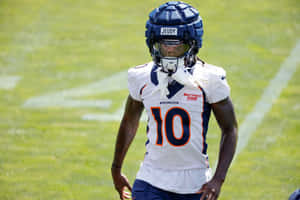 Jerry Jeudy Denver Broncos Training Wallpaper