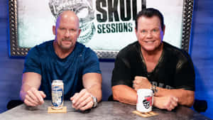 Jerry Lawler And Wrestler Steve Austin Wallpaper