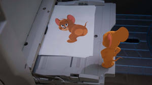 Jerry Mouse Photocopy Scene Wallpaper