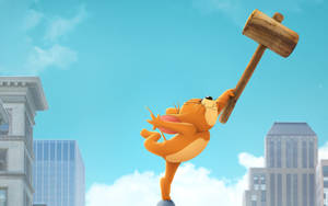 Jerry Mouse Wooden Hammer Wallpaper