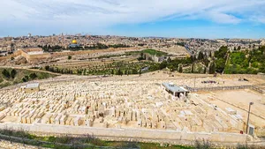 Jerusalem Mountof Olives Panorama Wallpaper