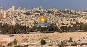 Jerusalem Skyline Domeofthe Rock Wallpaper
