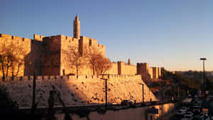 Jerusalem Wallsat Sunset Wallpaper