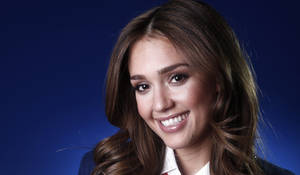 Jessica Alba In Suit Wallpaper