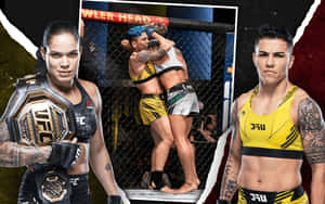 Jéssica Andrade Vs Amanda Nunes Poster Wallpaper