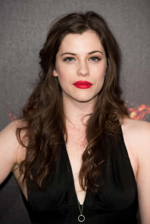 Jessica De Gouw Red Lipstick Portrait Wallpaper