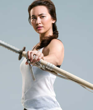 Jessica Henwick Sword Stance Wallpaper