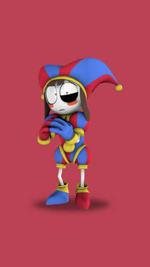 Jester Character3 D Model Wallpaper