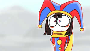 Jester Costume Cartoon Character Wallpaper