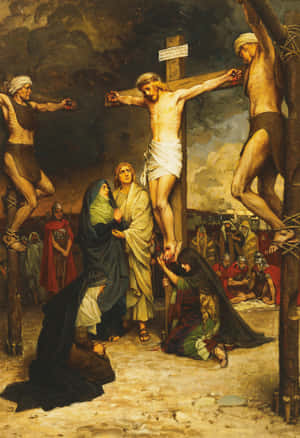 Jesus Christ Crucifixion On The Cross Wallpaper