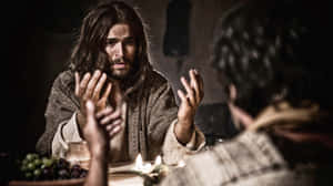 Jesus Christ, The Son Of God, In A Serene Scene Wallpaper